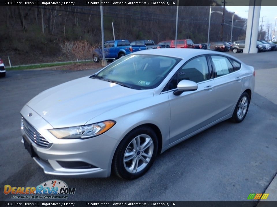 2018 Ford Fusion SE Ingot Silver / Ebony Photo #7