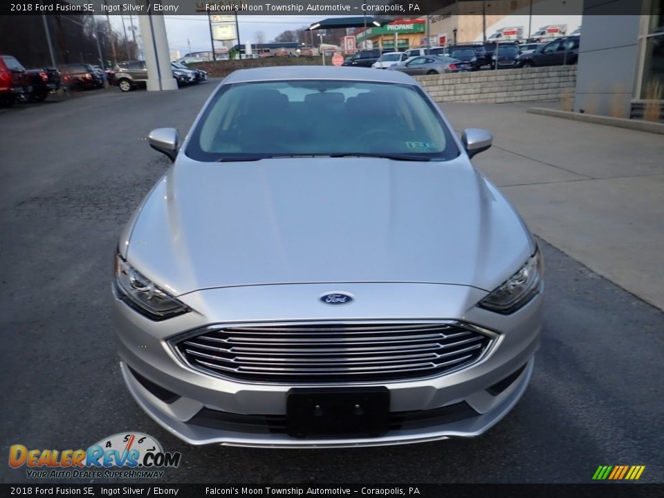 2018 Ford Fusion SE Ingot Silver / Ebony Photo #8