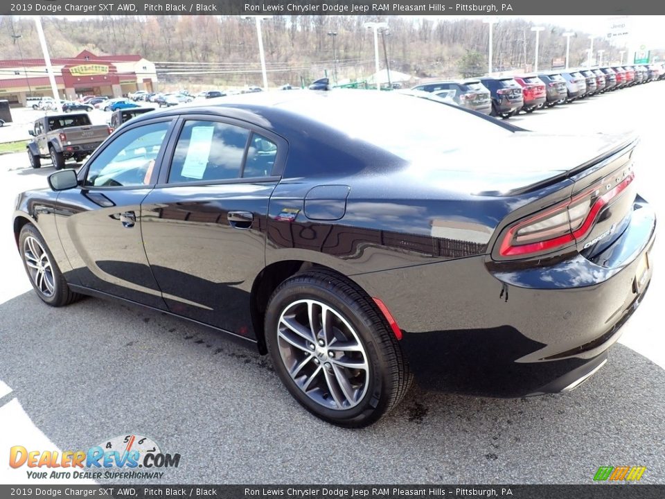 2019 Dodge Charger SXT AWD Pitch Black / Black Photo #3