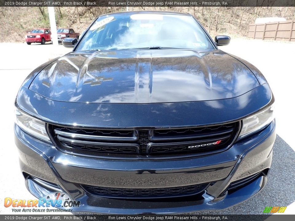 2019 Dodge Charger SXT AWD Pitch Black / Black Photo #9