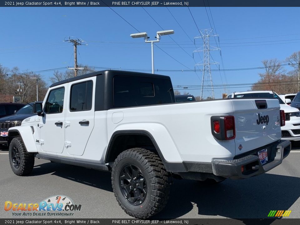 2021 Jeep Gladiator Sport 4x4 Bright White / Black Photo #4