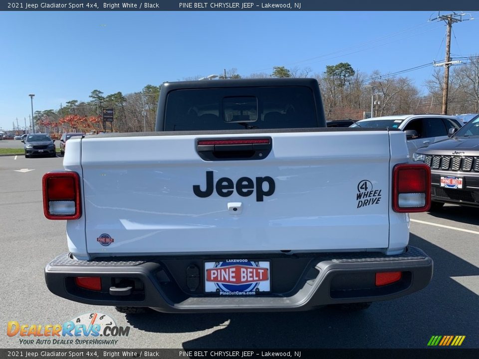 2021 Jeep Gladiator Sport 4x4 Bright White / Black Photo #6