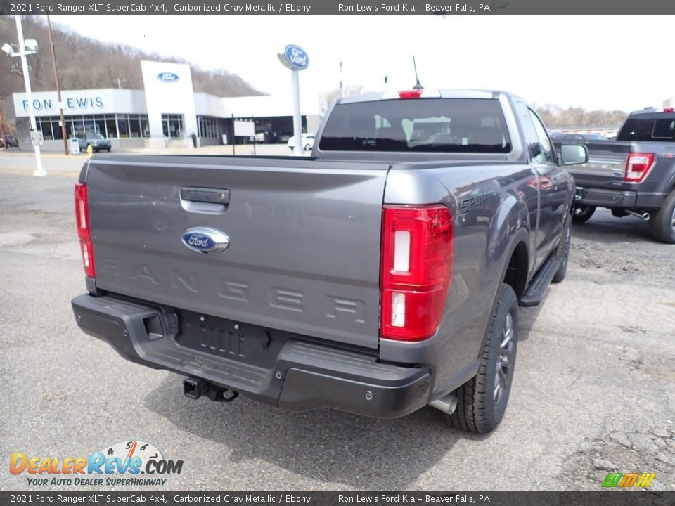 2021 Ford Ranger XLT SuperCab 4x4 Carbonized Gray Metallic / Ebony Photo #2