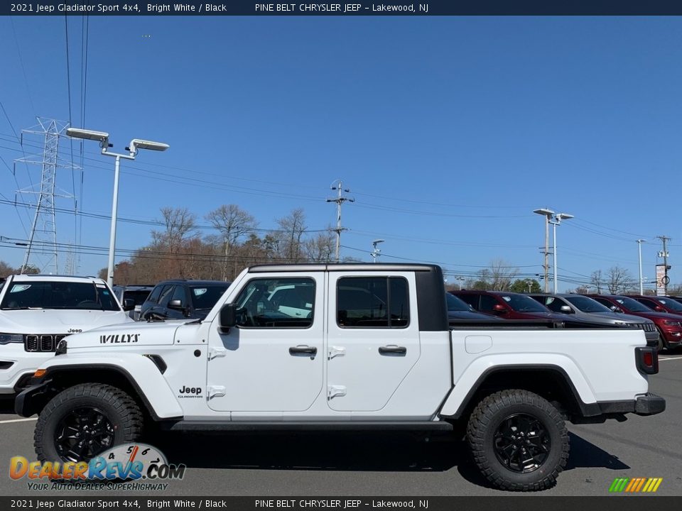 2021 Jeep Gladiator Sport 4x4 Bright White / Black Photo #7