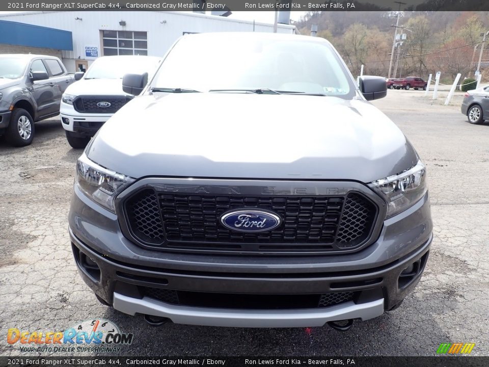 2021 Ford Ranger XLT SuperCab 4x4 Carbonized Gray Metallic / Ebony Photo #4