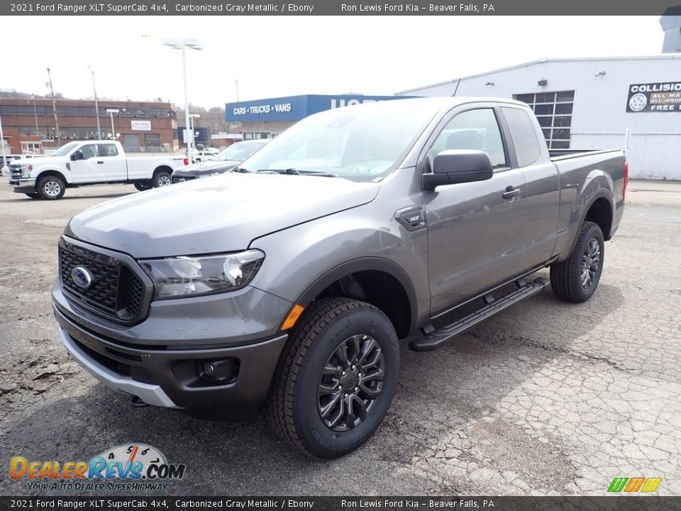 2021 Ford Ranger XLT SuperCab 4x4 Carbonized Gray Metallic / Ebony Photo #5