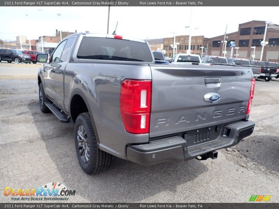 2021 Ford Ranger XLT SuperCab 4x4 Carbonized Gray Metallic / Ebony Photo #7