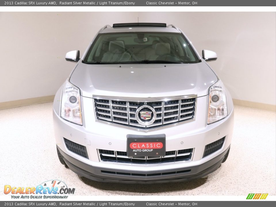 2013 Cadillac SRX Luxury AWD Radiant Silver Metallic / Light Titanium/Ebony Photo #2