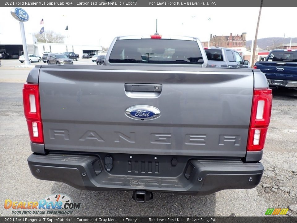 2021 Ford Ranger XLT SuperCab 4x4 Carbonized Gray Metallic / Ebony Photo #8