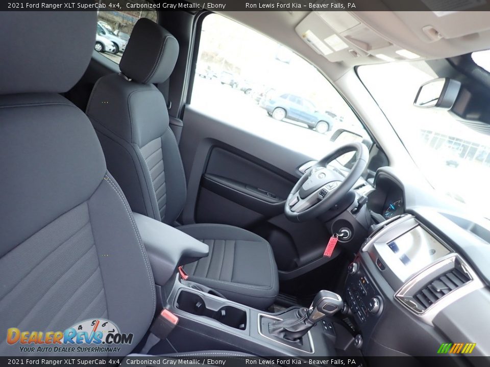 2021 Ford Ranger XLT SuperCab 4x4 Carbonized Gray Metallic / Ebony Photo #9