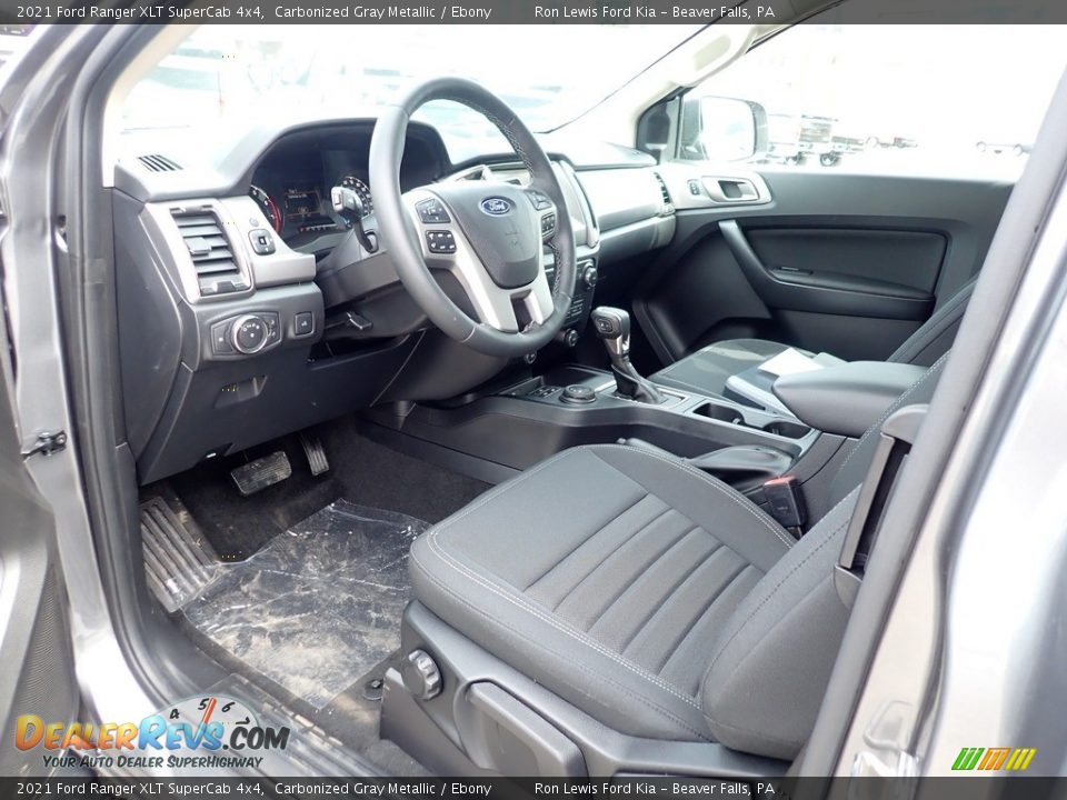 2021 Ford Ranger XLT SuperCab 4x4 Carbonized Gray Metallic / Ebony Photo #12