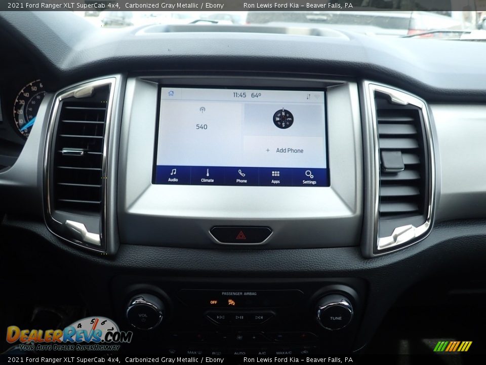 2021 Ford Ranger XLT SuperCab 4x4 Carbonized Gray Metallic / Ebony Photo #17