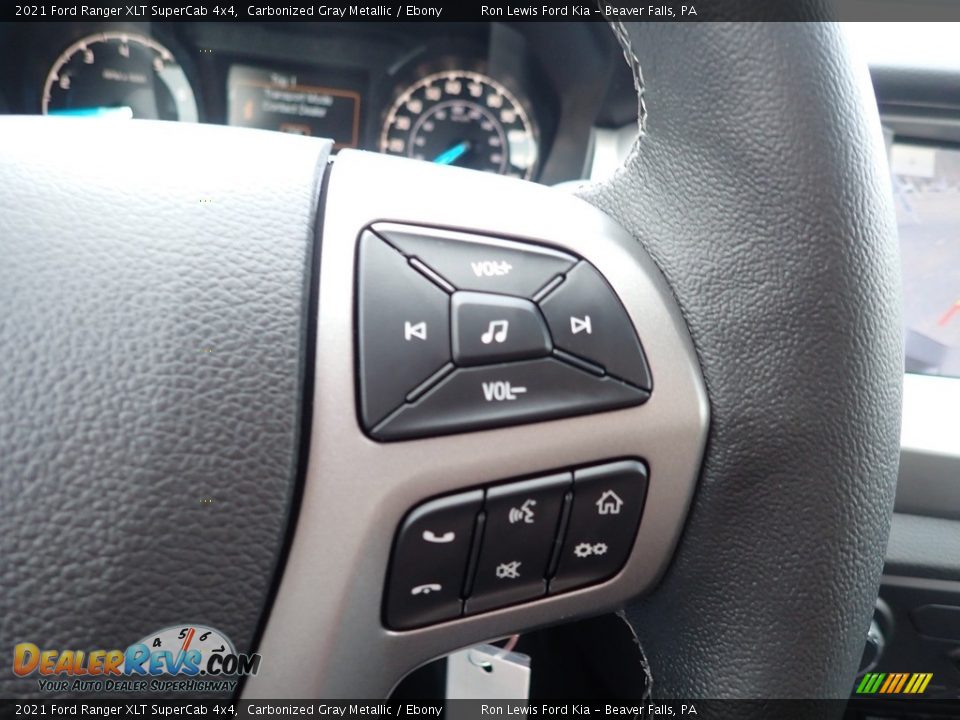 2021 Ford Ranger XLT SuperCab 4x4 Carbonized Gray Metallic / Ebony Photo #19