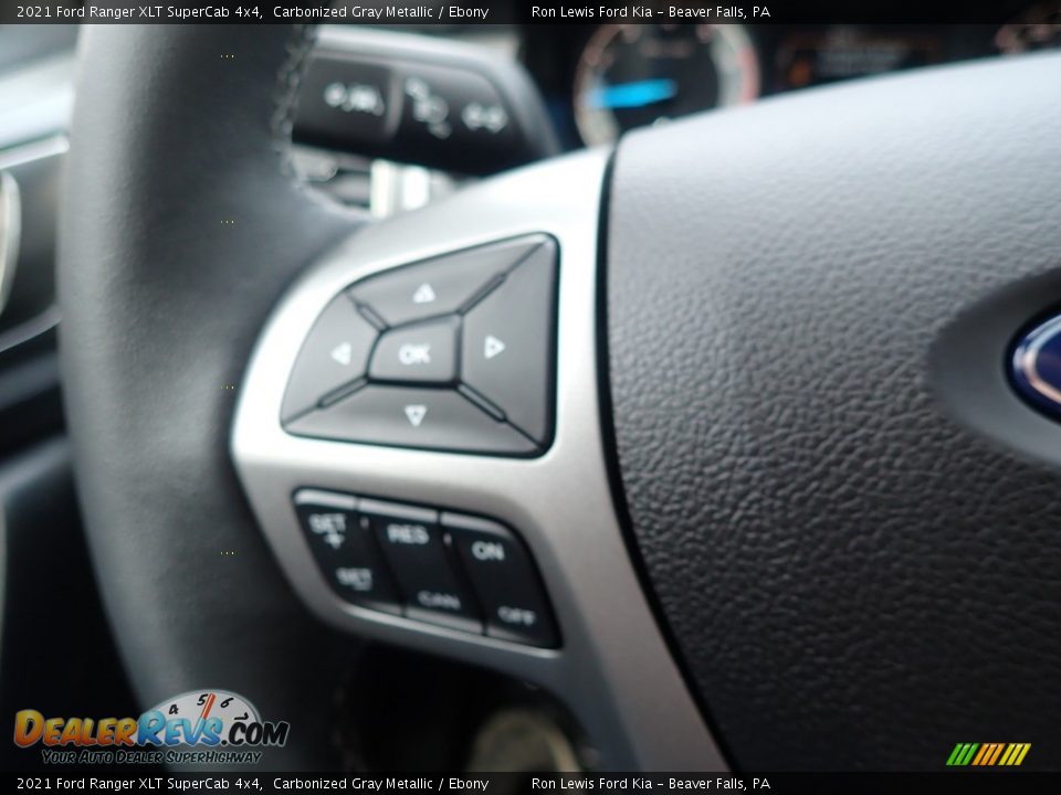 2021 Ford Ranger XLT SuperCab 4x4 Carbonized Gray Metallic / Ebony Photo #20