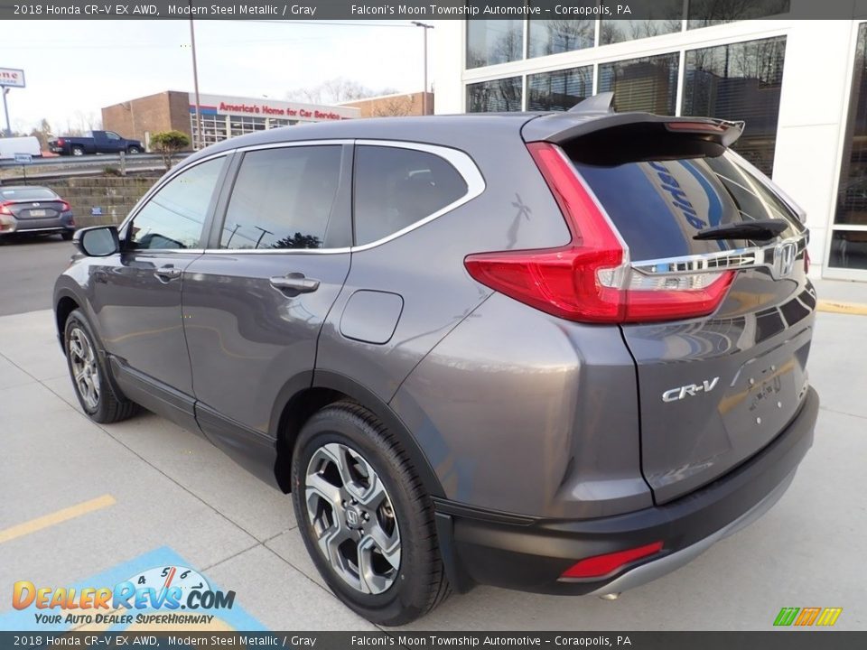 2018 Honda CR-V EX AWD Modern Steel Metallic / Gray Photo #2