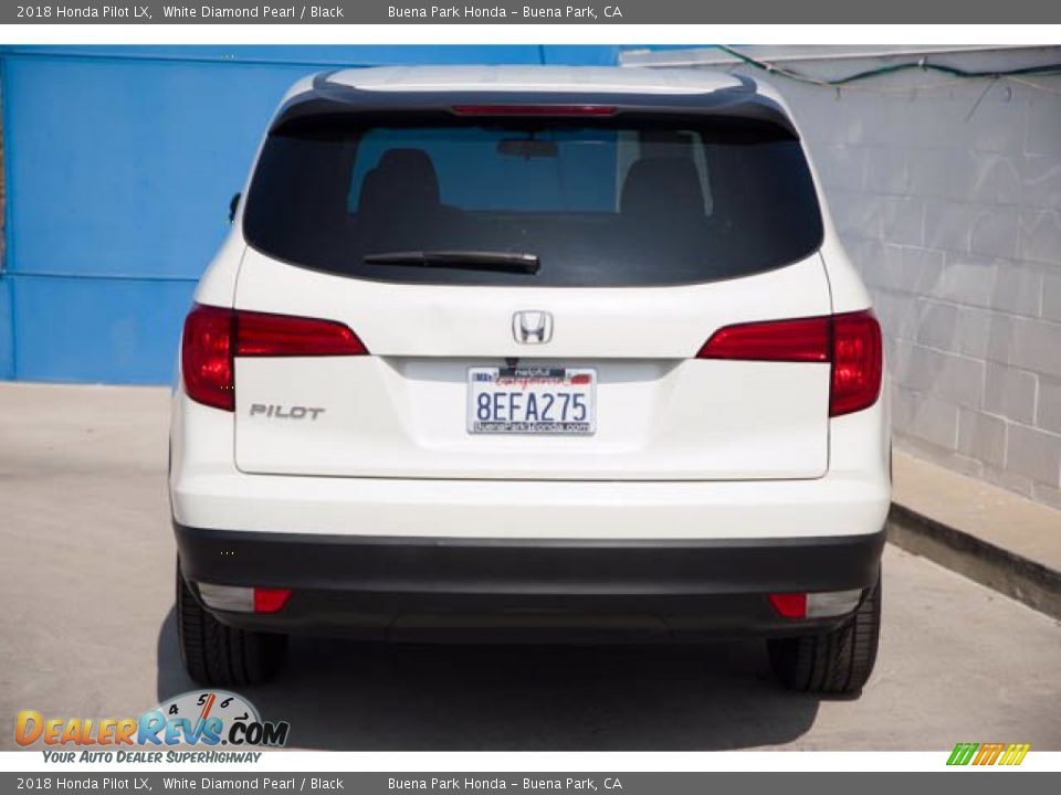 2018 Honda Pilot LX White Diamond Pearl / Black Photo #9