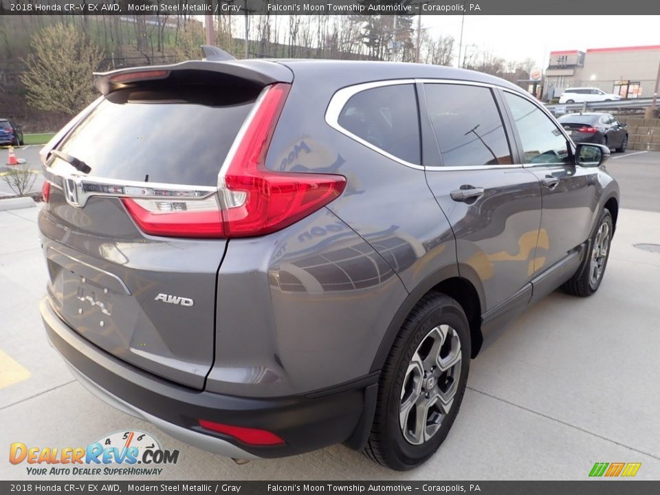 2018 Honda CR-V EX AWD Modern Steel Metallic / Gray Photo #5