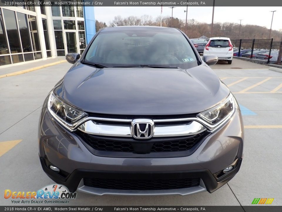 2018 Honda CR-V EX AWD Modern Steel Metallic / Gray Photo #7