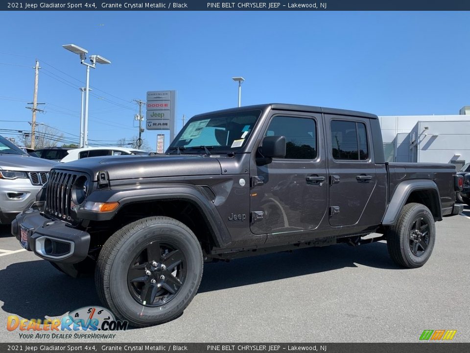 2021 Jeep Gladiator Sport 4x4 Granite Crystal Metallic / Black Photo #1