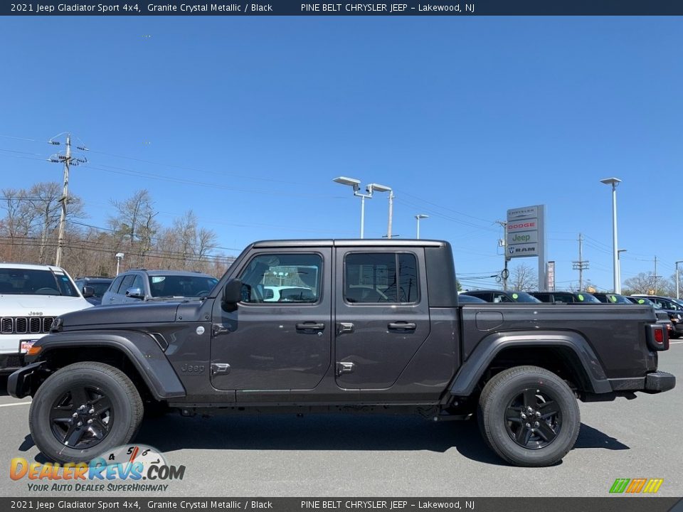 2021 Jeep Gladiator Sport 4x4 Granite Crystal Metallic / Black Photo #4