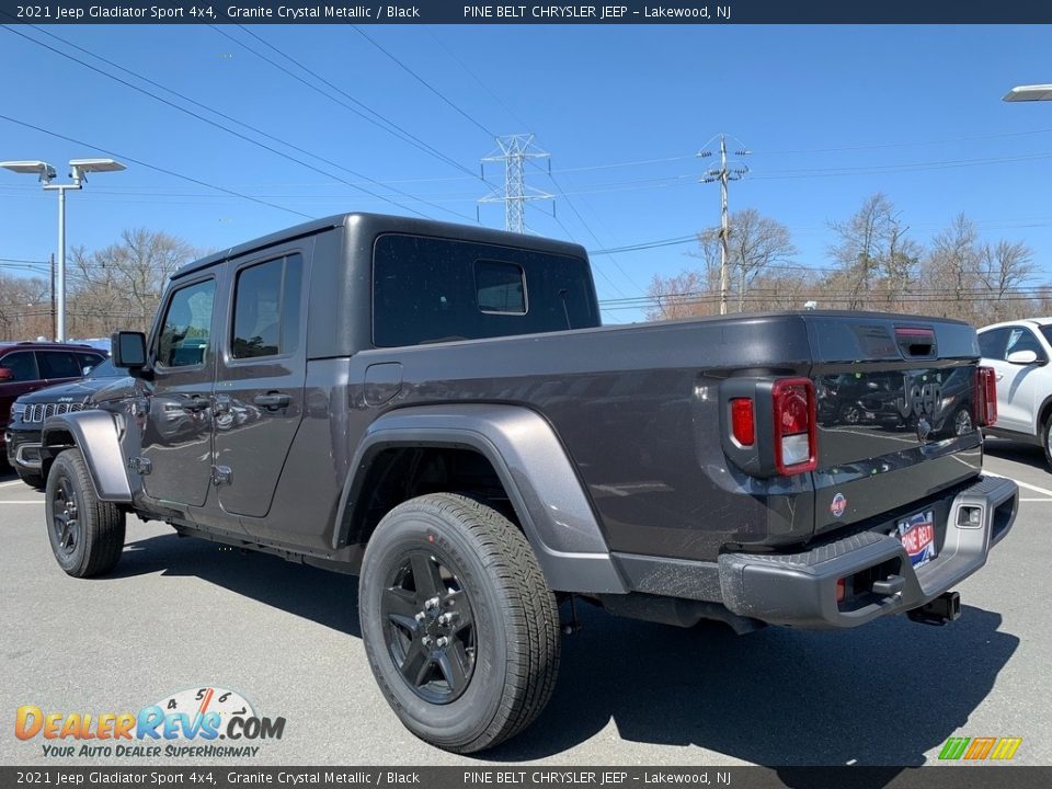 2021 Jeep Gladiator Sport 4x4 Granite Crystal Metallic / Black Photo #6
