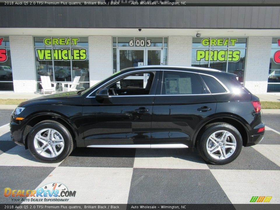 2018 Audi Q5 2.0 TFSI Premium Plus quattro Brilliant Black / Black Photo #1