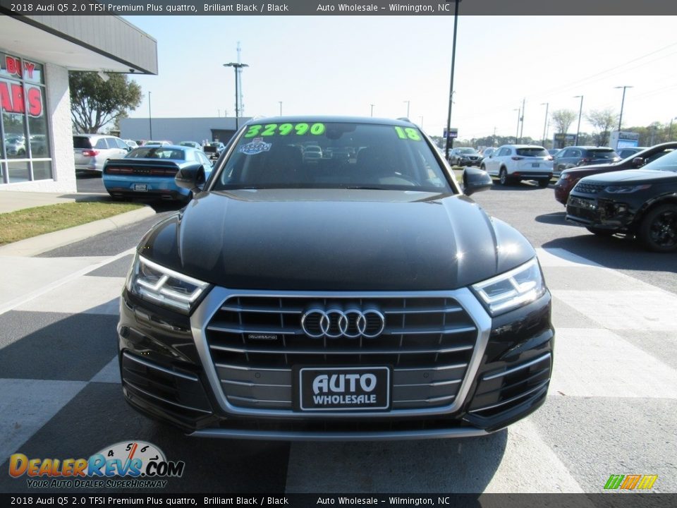 2018 Audi Q5 2.0 TFSI Premium Plus quattro Brilliant Black / Black Photo #2