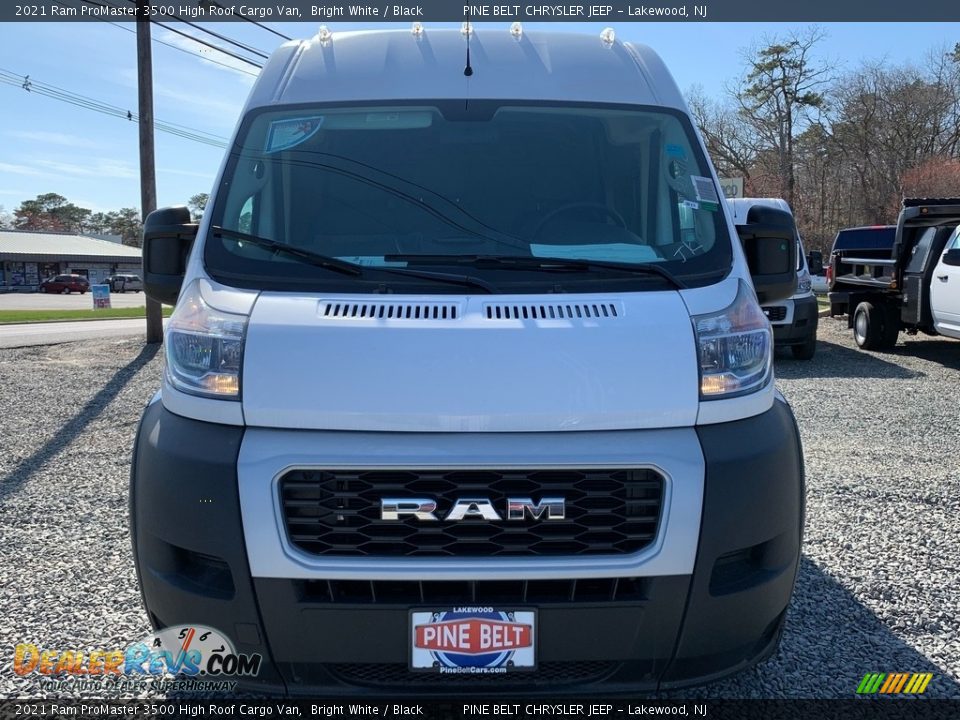 2021 Ram ProMaster 3500 High Roof Cargo Van Bright White / Black Photo #3