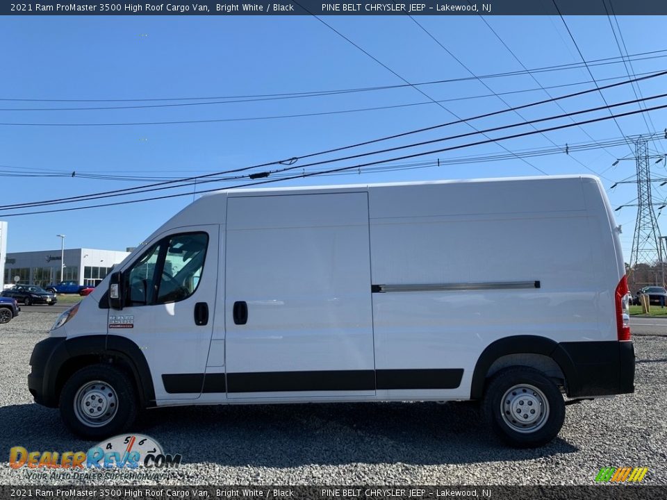 2021 Ram ProMaster 3500 High Roof Cargo Van Bright White / Black Photo #4