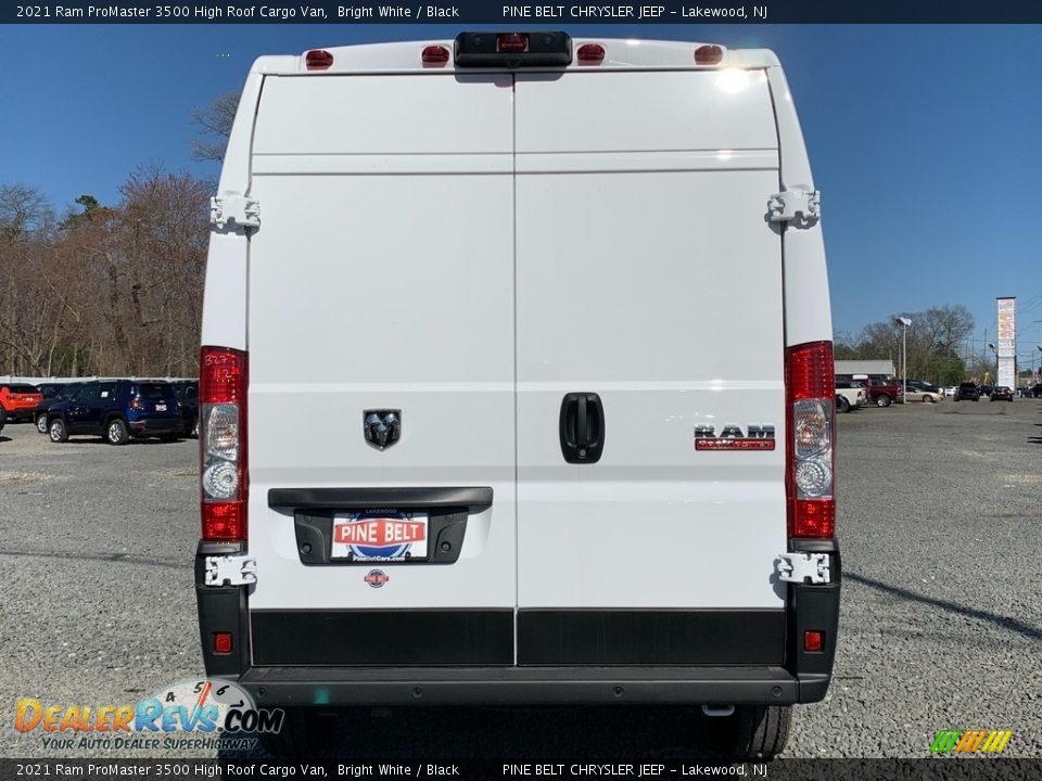 2021 Ram ProMaster 3500 High Roof Cargo Van Bright White / Black Photo #7