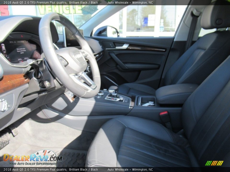 2018 Audi Q5 2.0 TFSI Premium Plus quattro Brilliant Black / Black Photo #9