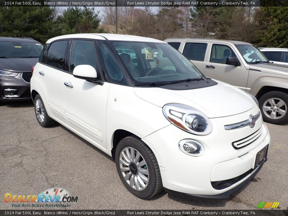 2014 Fiat 500L Easy Bianco (White) / Nero/Grigio (Black/Grey) Photo #2