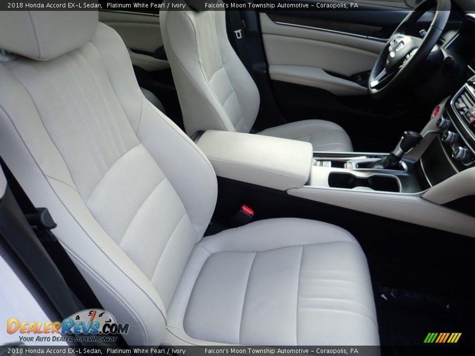 2018 Honda Accord EX-L Sedan Platinum White Pearl / Ivory Photo #11