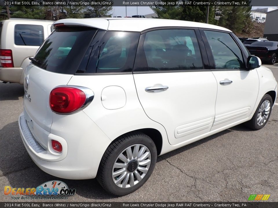 2014 Fiat 500L Easy Bianco (White) / Nero/Grigio (Black/Grey) Photo #3