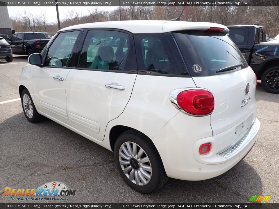 2014 Fiat 500L Easy Bianco (White) / Nero/Grigio (Black/Grey) Photo #4