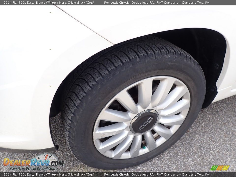 2014 Fiat 500L Easy Bianco (White) / Nero/Grigio (Black/Grey) Photo #5