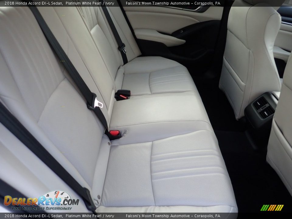 2018 Honda Accord EX-L Sedan Platinum White Pearl / Ivory Photo #14