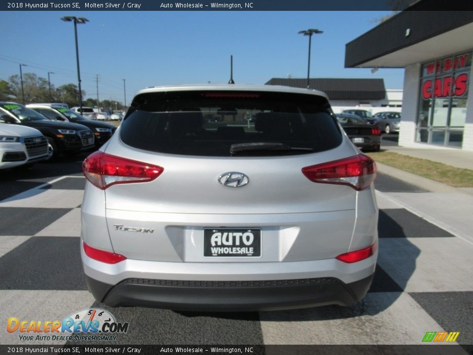 2018 Hyundai Tucson SE Molten Silver / Gray Photo #4