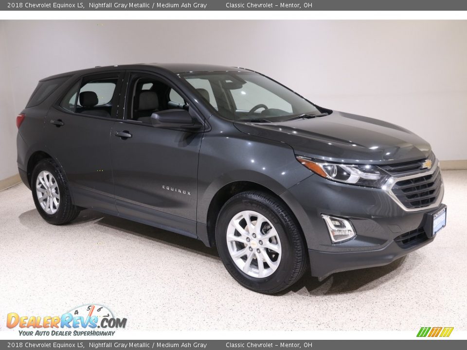 2018 Chevrolet Equinox LS Nightfall Gray Metallic / Medium Ash Gray Photo #1