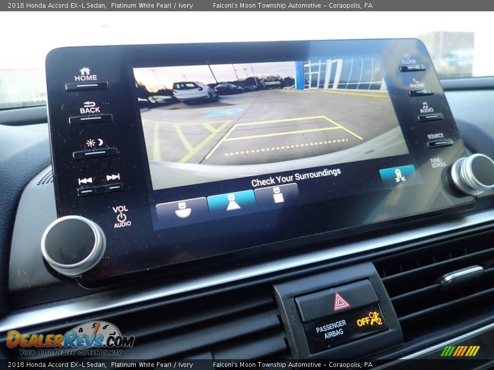 2018 Honda Accord EX-L Sedan Platinum White Pearl / Ivory Photo #25