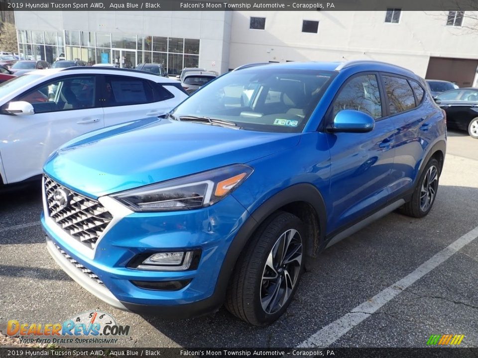 2019 Hyundai Tucson Sport AWD Aqua Blue / Black Photo #1