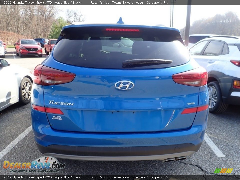 2019 Hyundai Tucson Sport AWD Aqua Blue / Black Photo #3