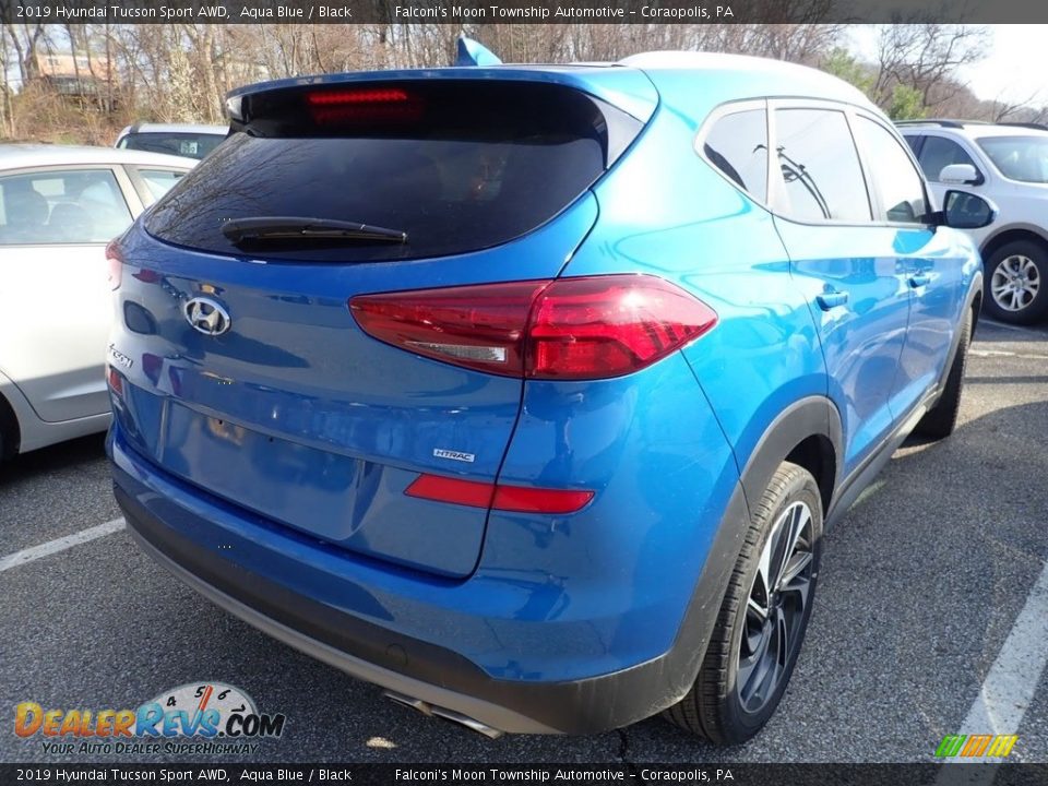 2019 Hyundai Tucson Sport AWD Aqua Blue / Black Photo #4