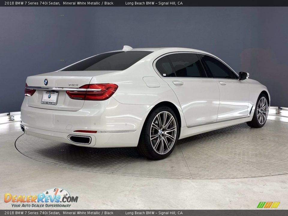 2018 BMW 7 Series 740i Sedan Mineral White Metallic / Black Photo #5