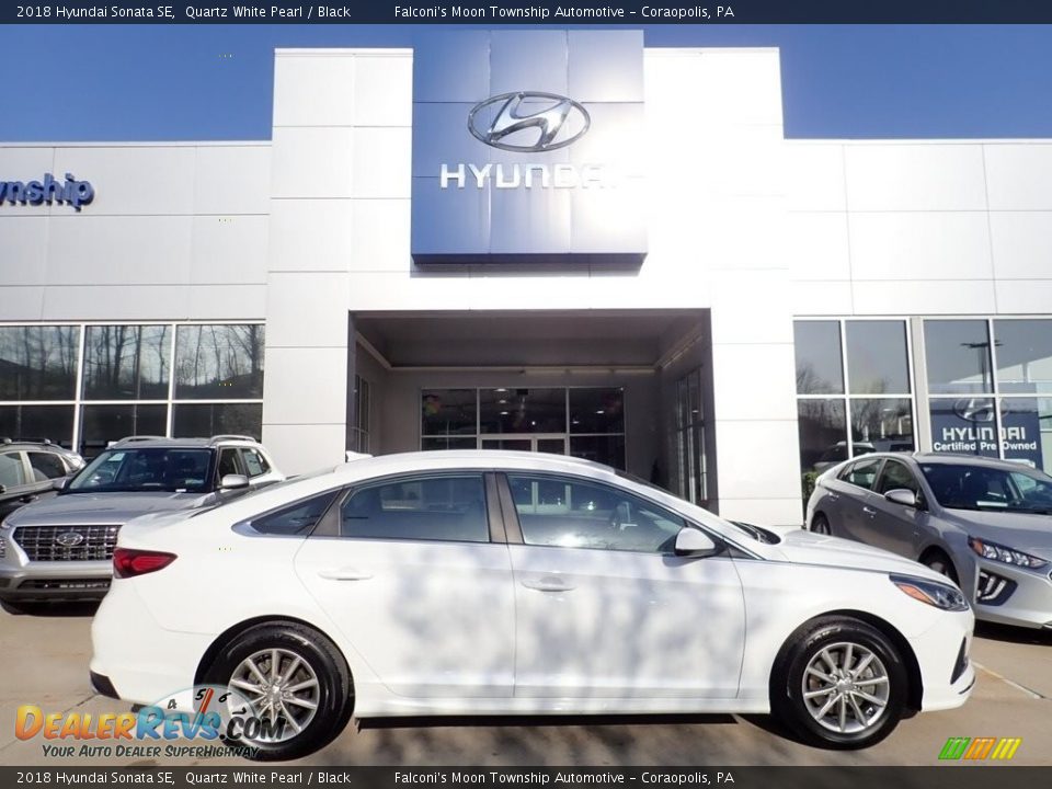 2018 Hyundai Sonata SE Quartz White Pearl / Black Photo #1