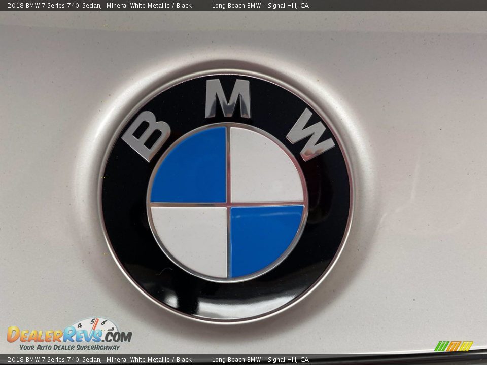2018 BMW 7 Series 740i Sedan Mineral White Metallic / Black Photo #10