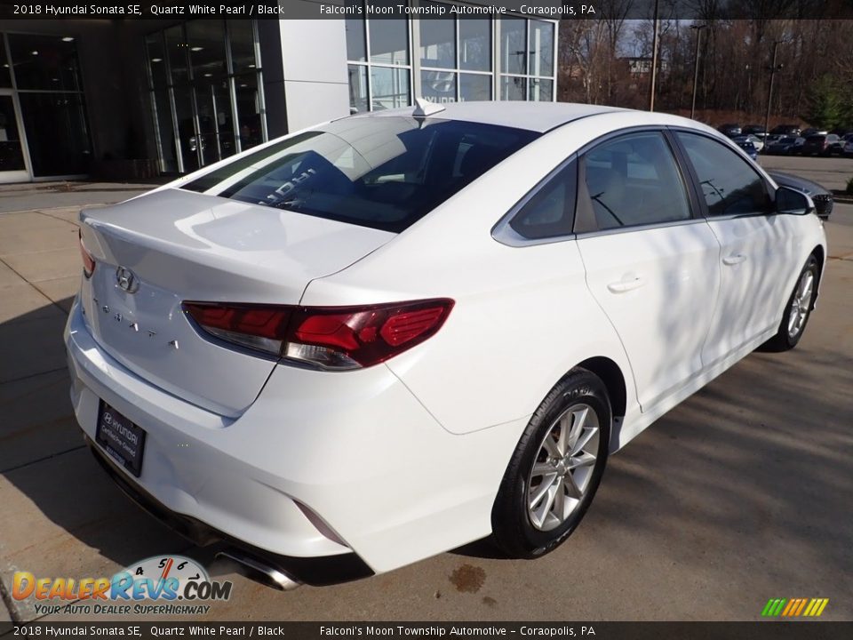 2018 Hyundai Sonata SE Quartz White Pearl / Black Photo #2