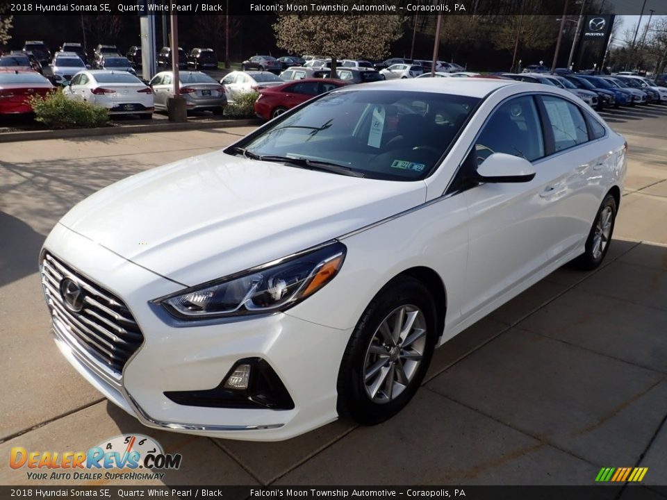 2018 Hyundai Sonata SE Quartz White Pearl / Black Photo #6