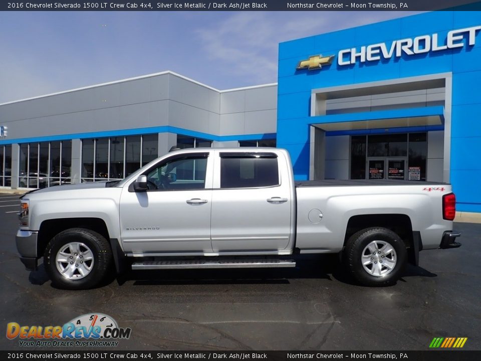 Silver Ice Metallic 2016 Chevrolet Silverado 1500 LT Crew Cab 4x4 Photo #3