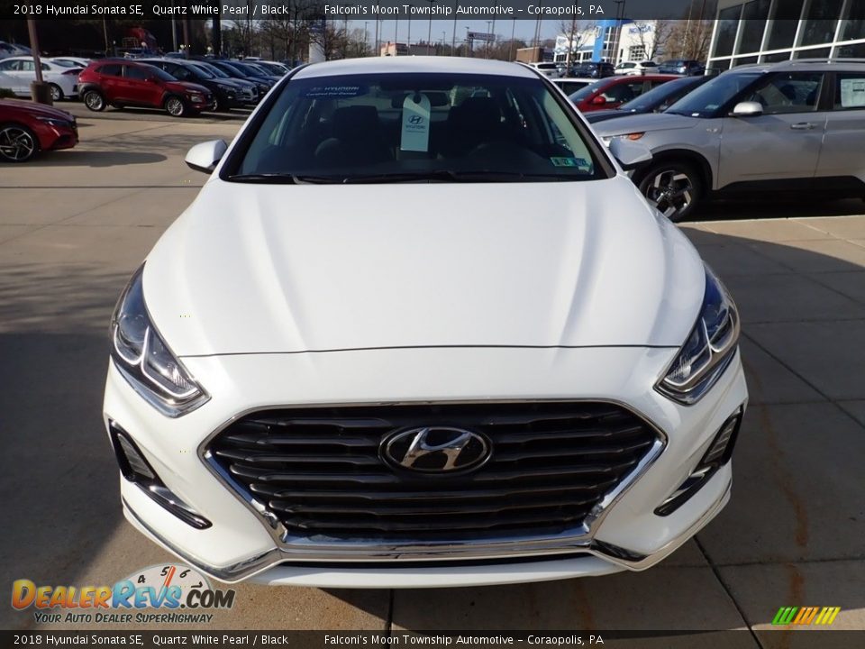 2018 Hyundai Sonata SE Quartz White Pearl / Black Photo #7